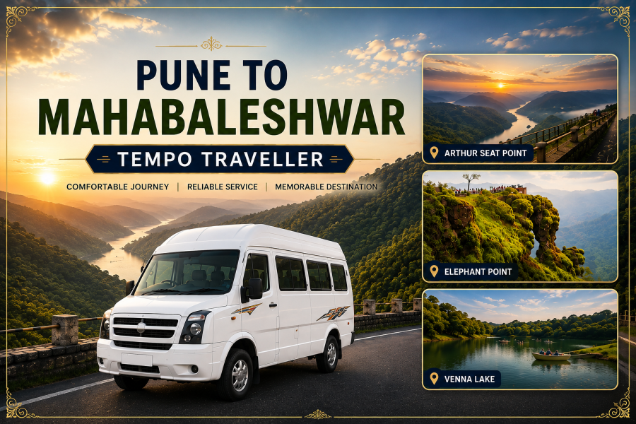 Pune to Mahabaleshwar Tempo Traveller